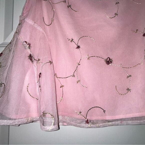 Princess Polly Embroidered Mesh A-Line Mini Skirt - Picture 5 of 7